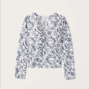 Abercrombie Long-Sleeve Deep-V Top